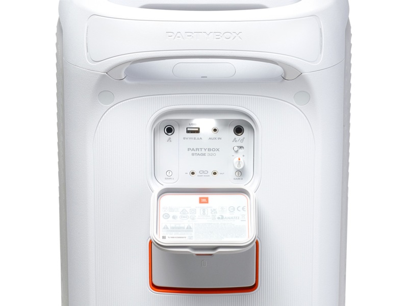 JBL Partybox  STAGE 320 Kraftig Party høyttaler (hvit) Trådløs / Bluetooth-høyttaler