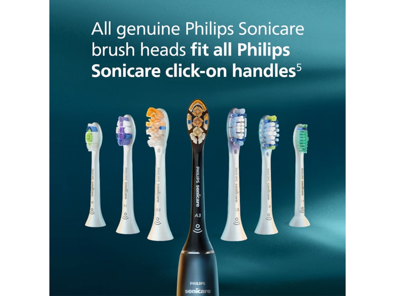 Philips Sonicare A3 Premium All-in-One tannbørstehoder (2 pack, hvit) Tannbørstehoder