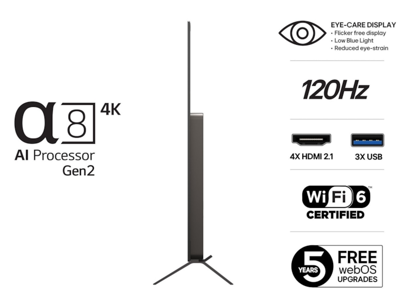 LG 55" B5 AI 4K OLED smart-TV (2025) 50 - 59 tommer TV