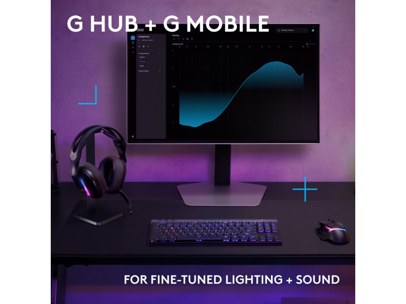 Logitech G522 Lightspeed Trådløst Gaming Headset (sort) Gamingheadset