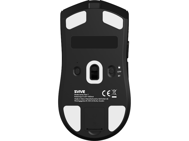 Svive Flow 7 Ultra Light Trådløs Gamingmus (sort) Gamingmus
