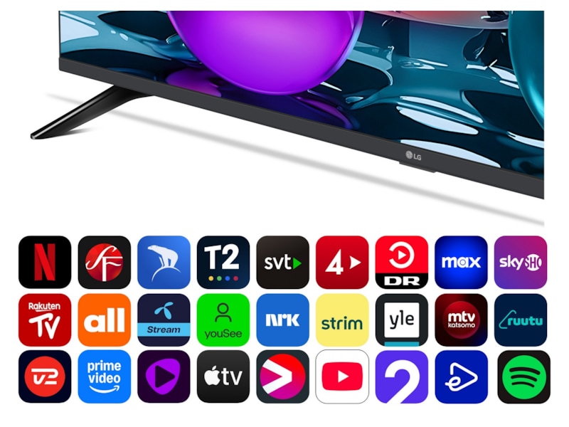 LG 43" UA73 AI 4K UHD Smart TV (2025) 20 - 49 tommer TV