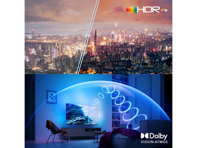 Philips 77" OLED910/12 OLED Plus smart Ambilight AI TV (2025) 70 - 79 tommer TV