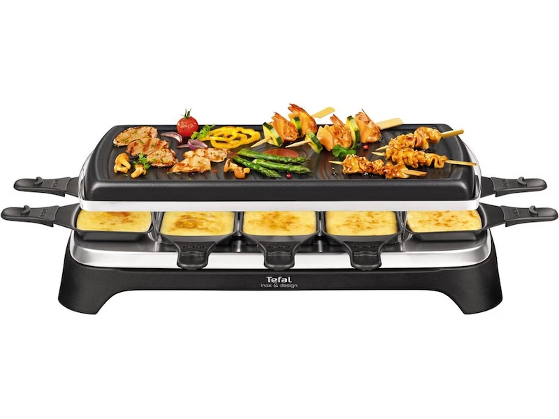 Tefal RE458812 raclette Inox & Design 10 panner (svart) Andre kjøkkenapparater
