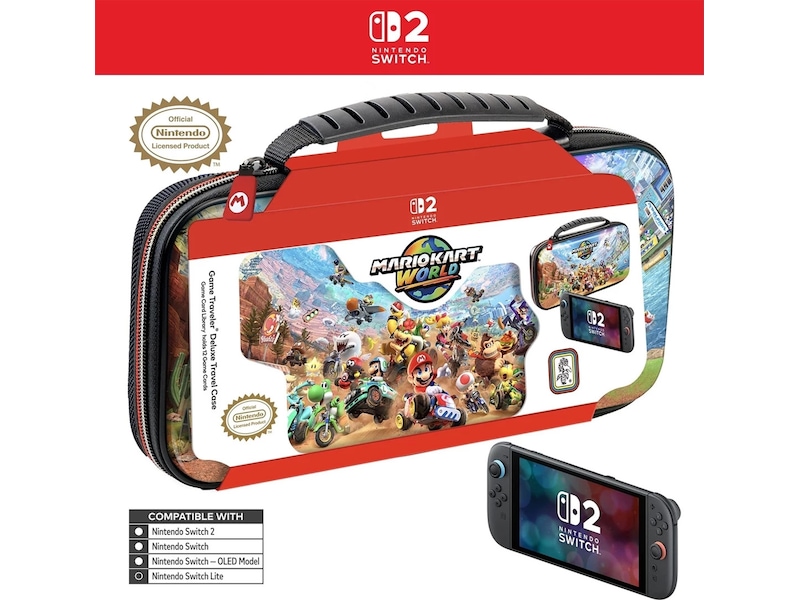 Nintendo Switch 2 Deluxe Travel Case (Mario Kart World) Tilbehør til spillkonsoller