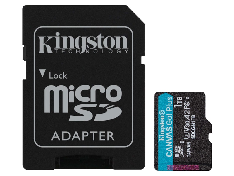 Kingston Canvas Go! Plus microSD 1TB Minnekort til foto & video