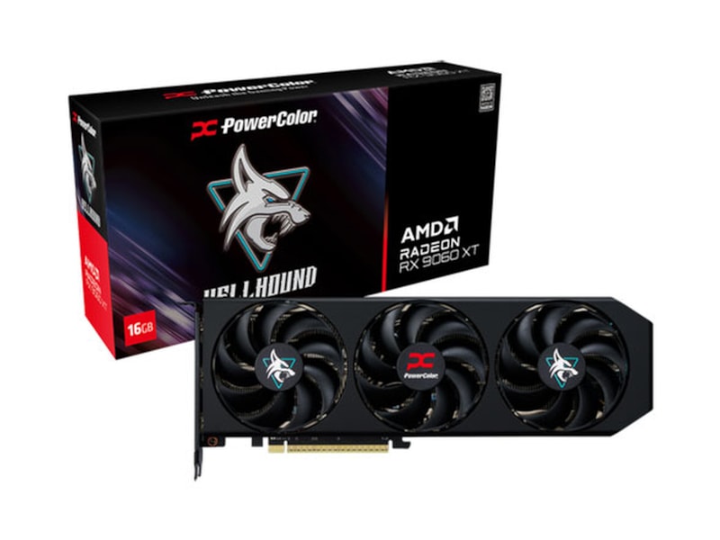 PowerColor Hellhound AMD Radeon RX 9060 XT Skjermkort