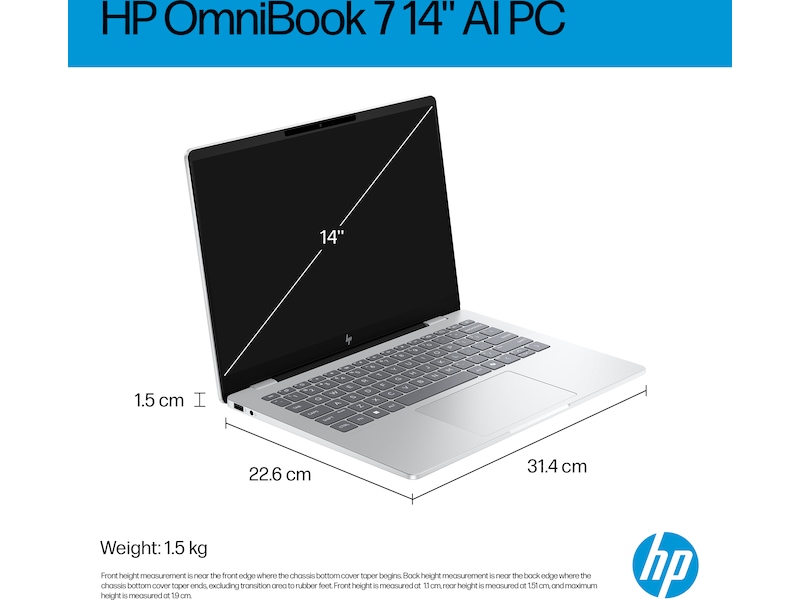 HP OmniBook 7 AI 14-fr0071no 14" 2K OLED PC - Bærbar / laptop
