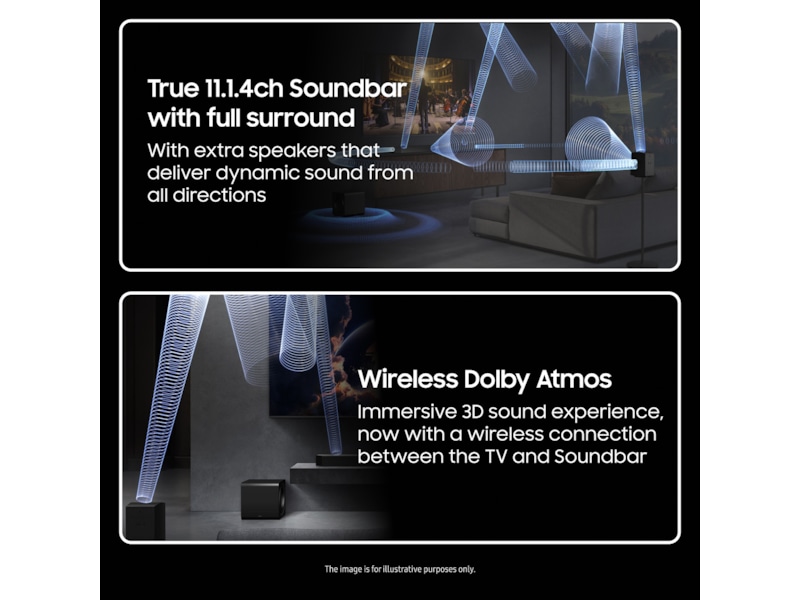 Samsung HW-Q995F soundbar med subwoofer (2025) Lydplanker