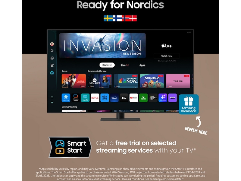 Samsung QN95D smart-TV 65" 4K Neo QLED Mini LED (2024) 60 - 69 tommer TV