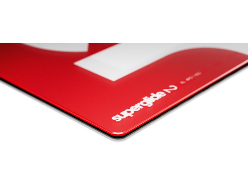 Pulsar Superglide Glass Musematte XL (rød) Gamingmusematte
