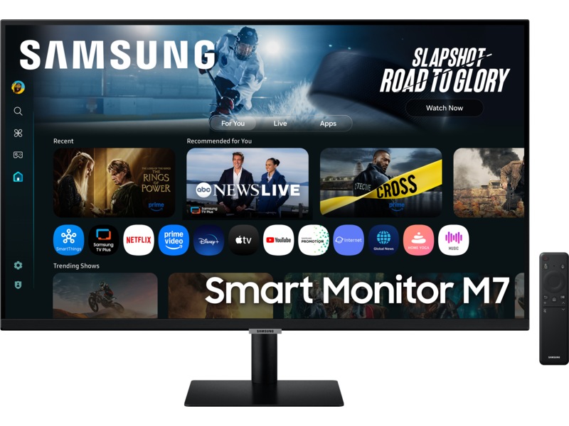 Samsung 32" 4K smart skjerm M7 32FM702 (sort) Skjermer