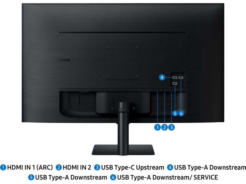 Samsung 32" 4K smart skjerm M7 32FM702 (sort) Skjermer