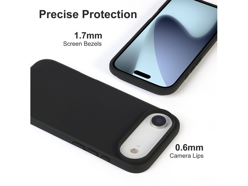 iiglo iPhone Air Magnetic Silikondeksel (sort) Mobildeksel
