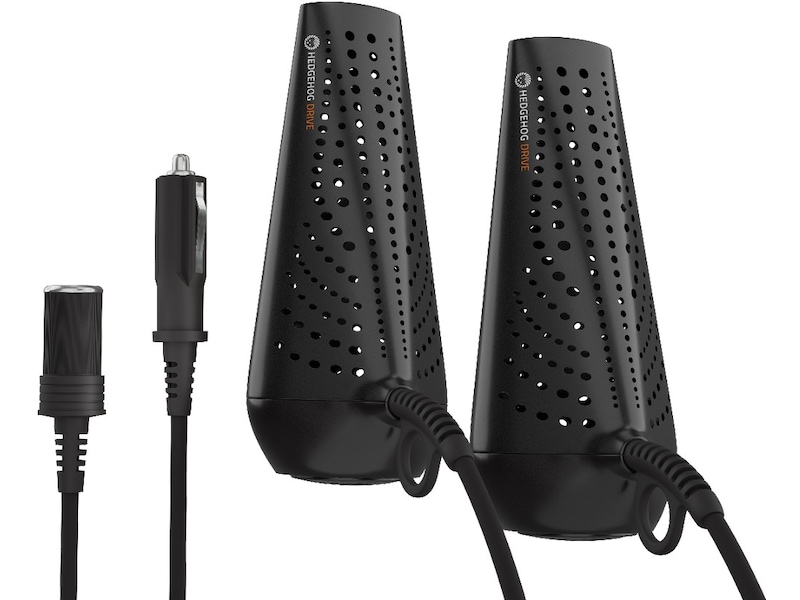 Hedgehog Drive skotørker for bil + adapter (sort) Skotørkere