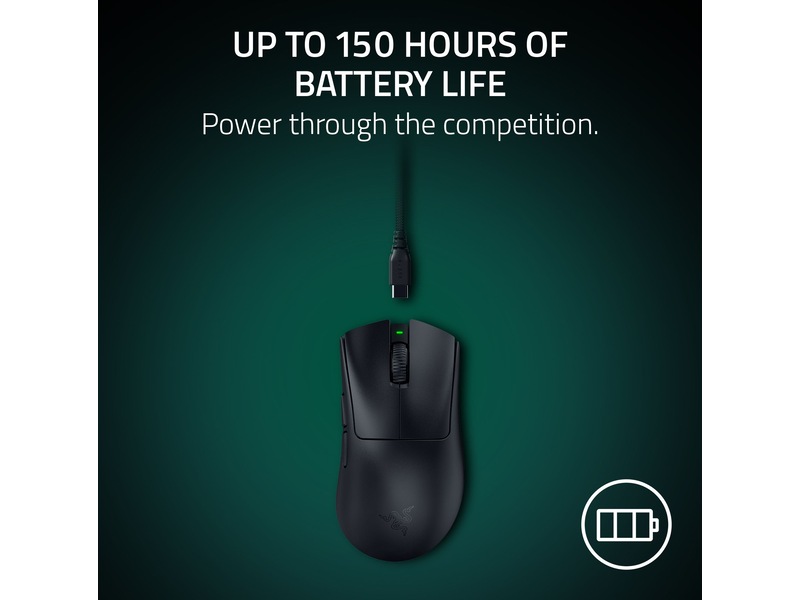 Razer DeathAdder V4 Pro trådløs gamingmus (sort) Gamingmus