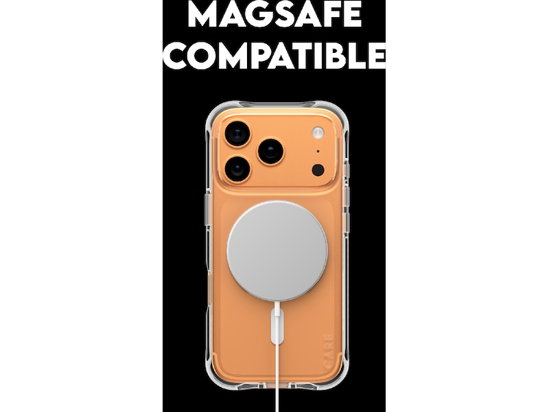 PanzerGlass CARE iPhone 17 Pro Max Samba Hardcase deksel (gjennomsiktig/hvit) Mobildeksel