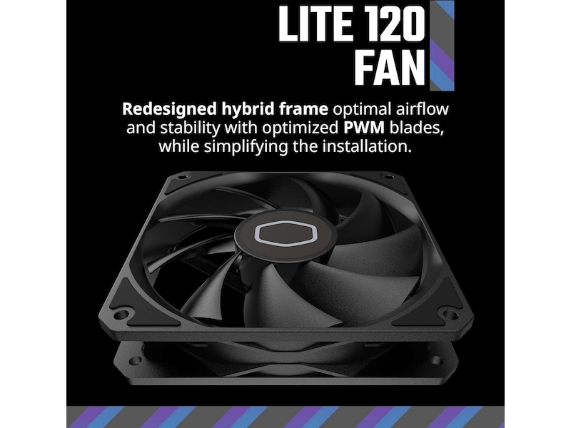Cooler Master MF120 Lite Vifte (sort) Vifter