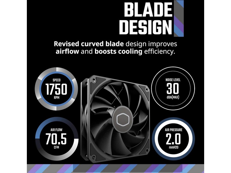 Cooler Master MF120 Lite Vifte (sort) Vifter