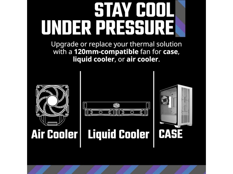 Cooler Master MF120 Lite Vifte (sort) Vifter