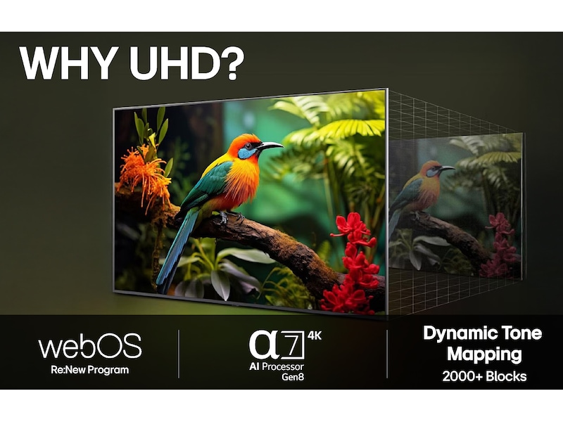 LG UA75 smart-TV 75'' AI 4K (2025) 70 - 79 tommer TV