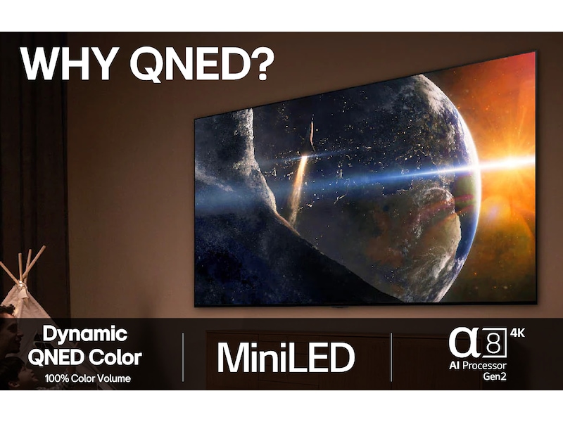 LG 65'' QNED85 evo AI MiniLED 4k Smart TV (2025) 60 - 69 tommer TV