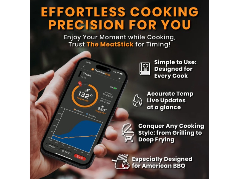 THE MEATSTICK Basic Sett trådløst steketermometer Andre kjøkkenapparater