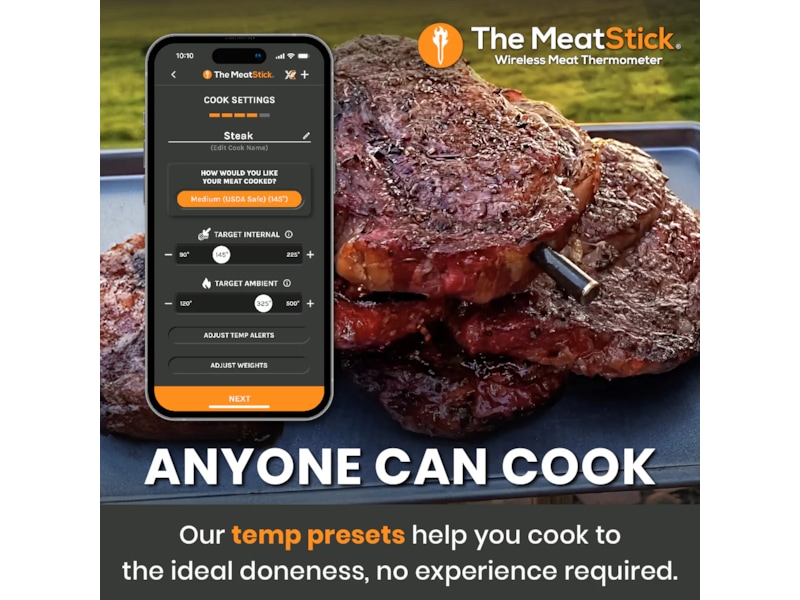 THE MEATSTICK Chef X Sett trådløst steketermometer Andre kjøkkenapparater