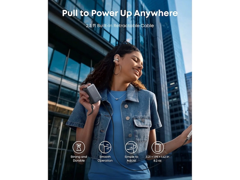 Anker Nano Power Bank 10K 45W (sort) Powerbank