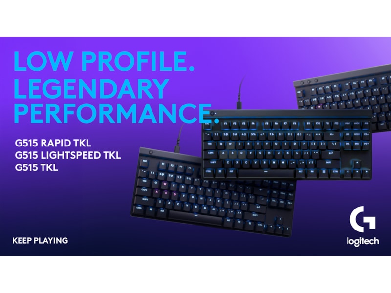 Logitech G515 TKL Rapid Gamingtastatur (sort) Gamingtastatur