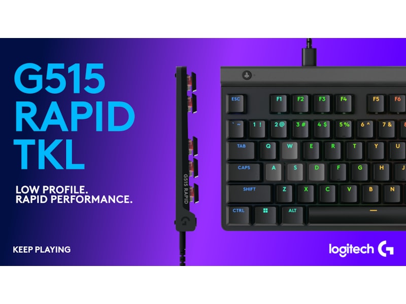 Logitech G515 TKL Rapid Gamingtastatur (sort) Gamingtastatur