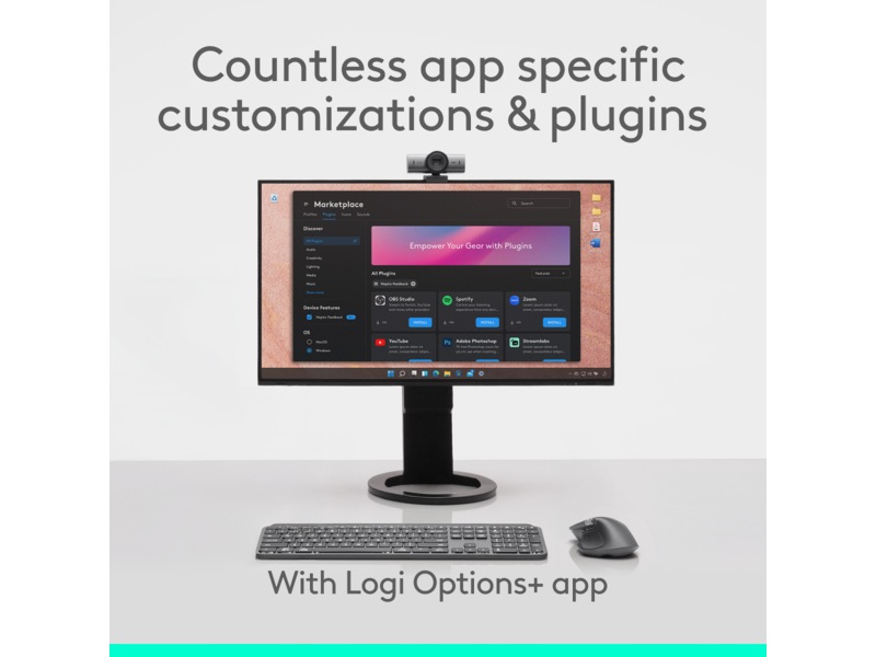 Logitech MX Master 4 Trådløs Ergonomisk Mus (grafittgrå) Mus