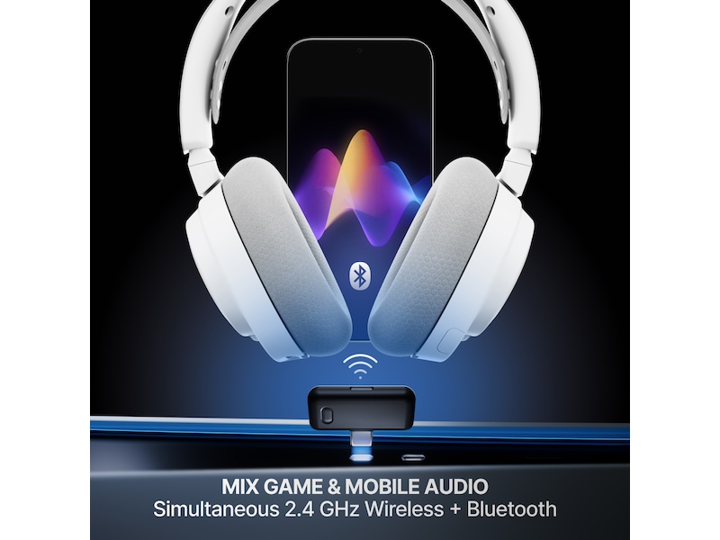 SteelSeries Arctis Nova 7 Gen 2 Trådløst Gamingheadset (hvit) Gamingheadset