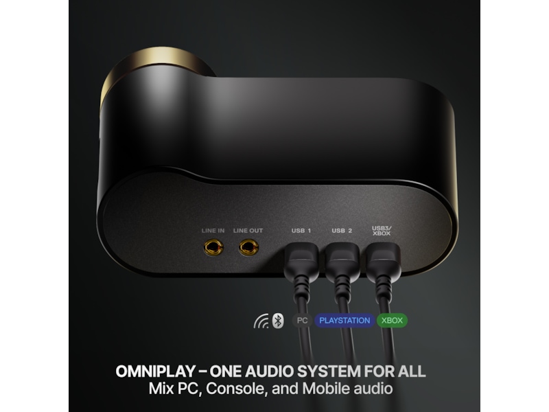 SteelSeries Arctis Nova Elite Trådløst Gamingheadset (salvie og gull) Gamingheadset