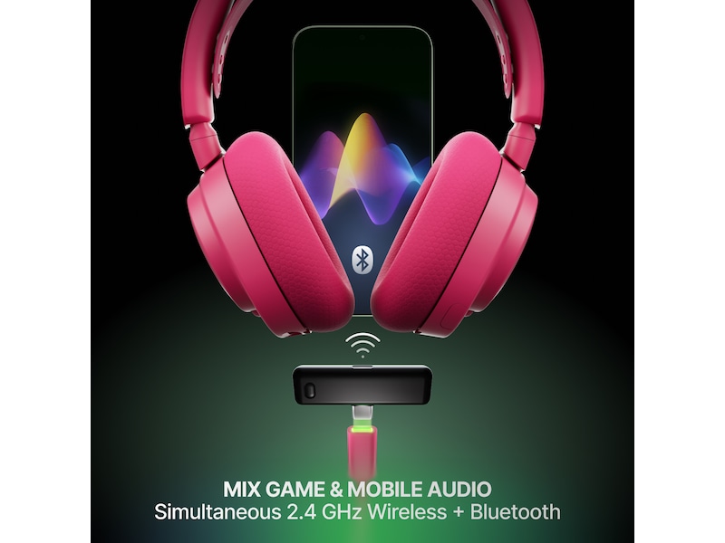 SteelSeries Arctis Nova 7X Gen 2 Trådløst gamingheadset (magenta) Gamingheadset