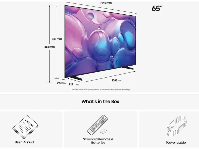 Samsung 65" Q6F QLED 4K smart-TV (2025) 60 - 69 tommer TV