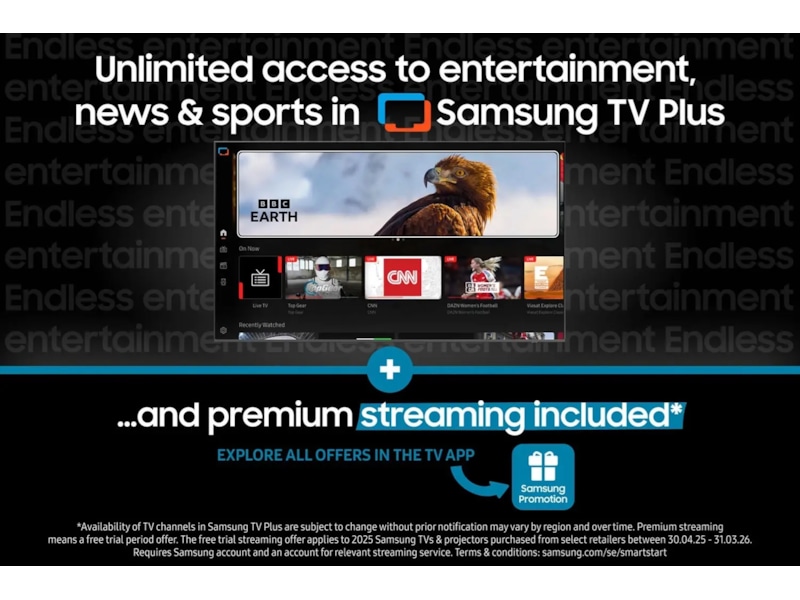 Samsung 55" Q6F QLED 4K Smart-TV (2025) 50 - 59 tommer TV