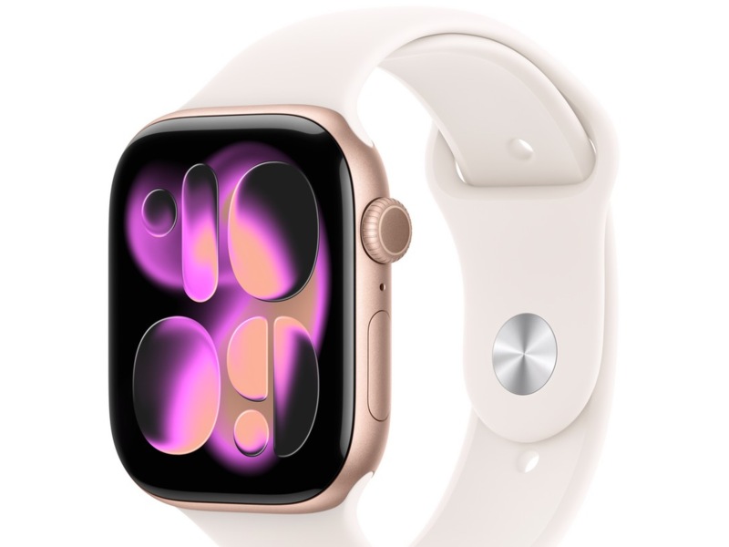 Apple Watch Series 11 GPS + LTE 46mm Aluminium (rosegull) Smartklokker
