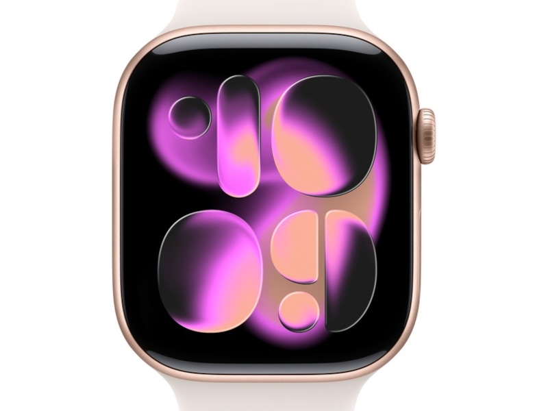 Apple Watch Series 11 GPS + LTE 46mm Aluminium (rosegull) Smartklokker