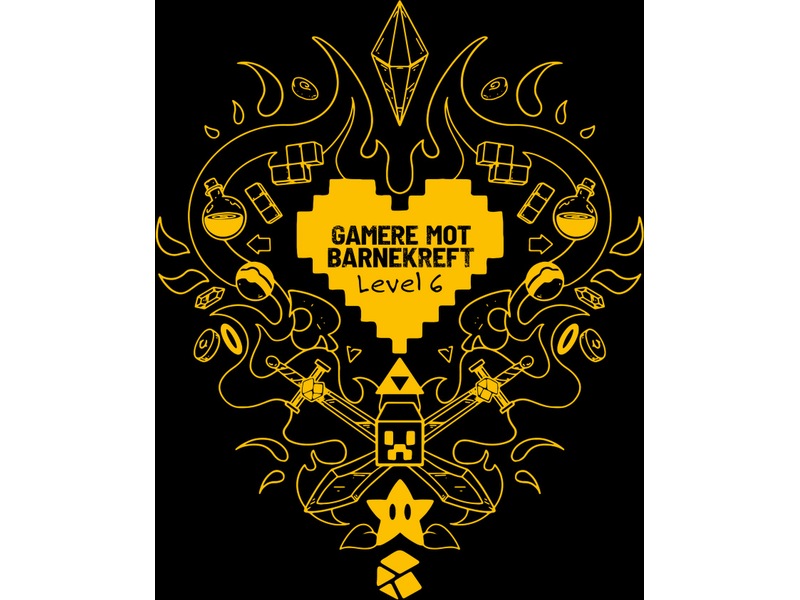 Gamere Mot Barnekreft Hettegenser XS Merchandise