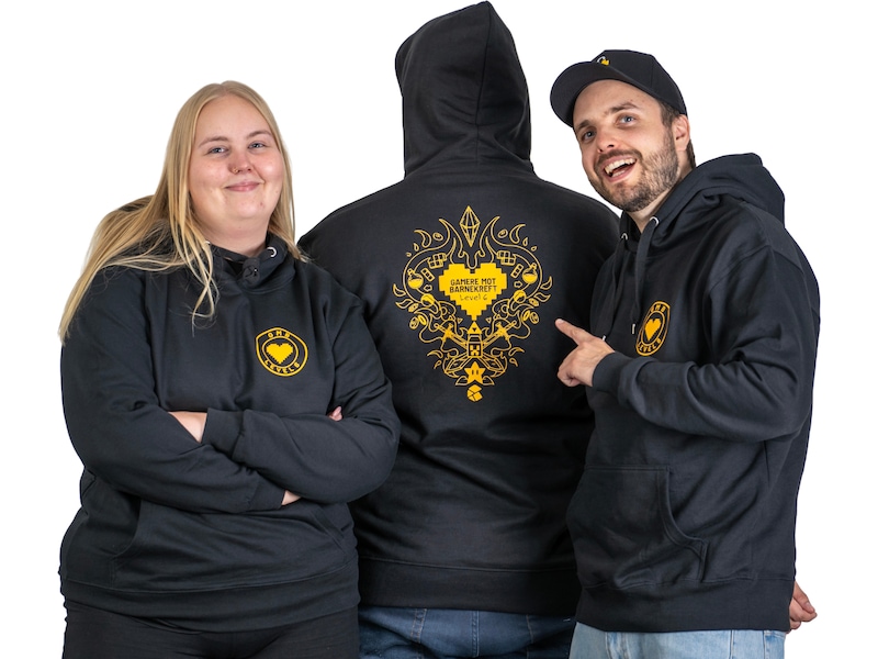 Gamere Mot Barnekreft Hettegenser XL Merchandise