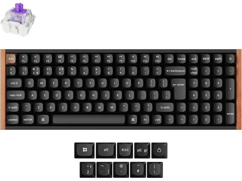 Keychron K4 HE Trådløst Gamingtastatur (svart) Gamingtastatur