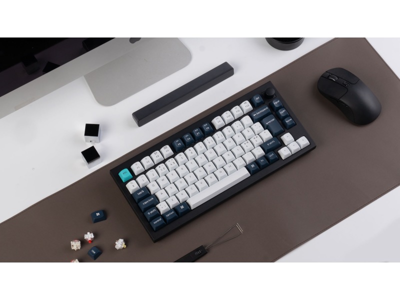 Keychron Q1 MAX 75% Trådløst Tastatur Brown Switches -B-Grade Demo tastatur