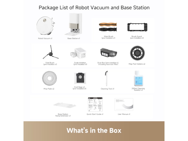Dreame X50 Ultra Robotstøvsuger (hvit) Robotstøvsugere