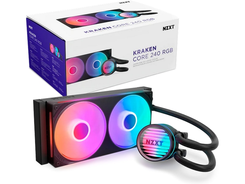NZXT Kraken Core RGB 240mm AIO Kjøler (svart) CPU - Vannkjøling
