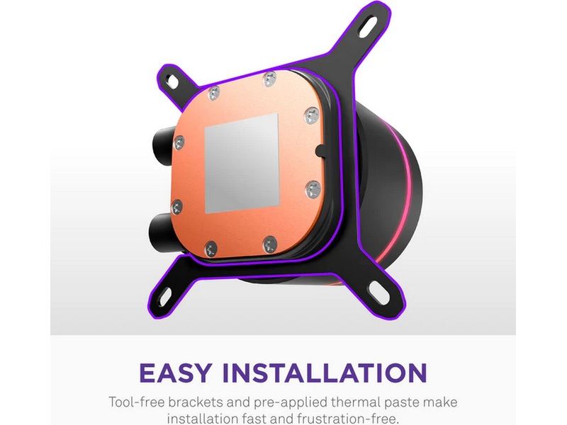 NZXT Kraken Core RGB 360mm AIO Kjøler (svart) CPU - Vannkjøling