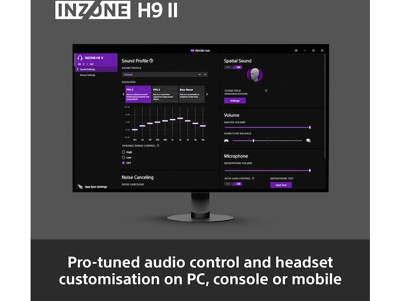 Sony INZONE H9 II Trådløst Støydempende Headset (svart) Gamingheadset