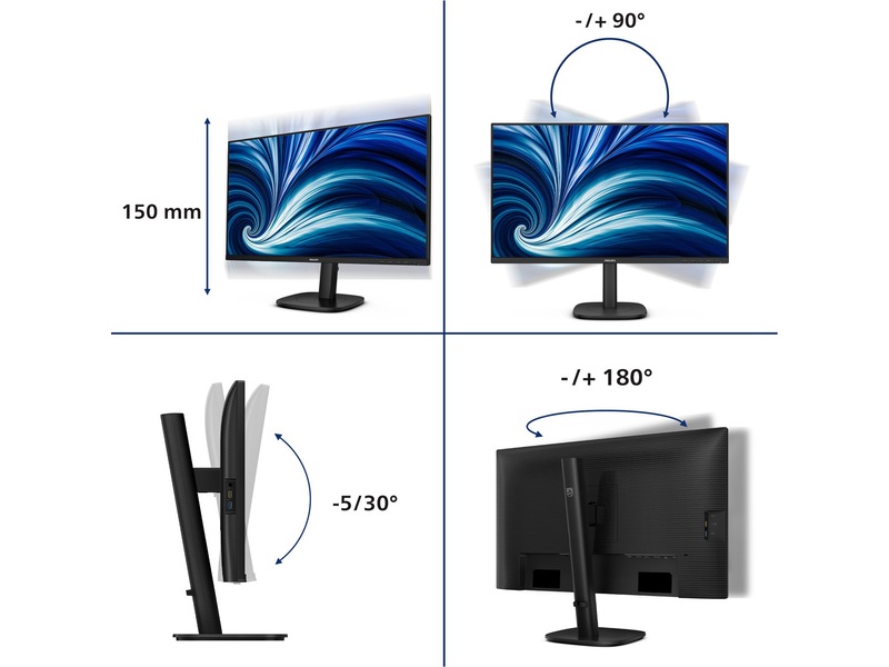 Philips 27" skjerm 27B2U3601/00 Skjermer