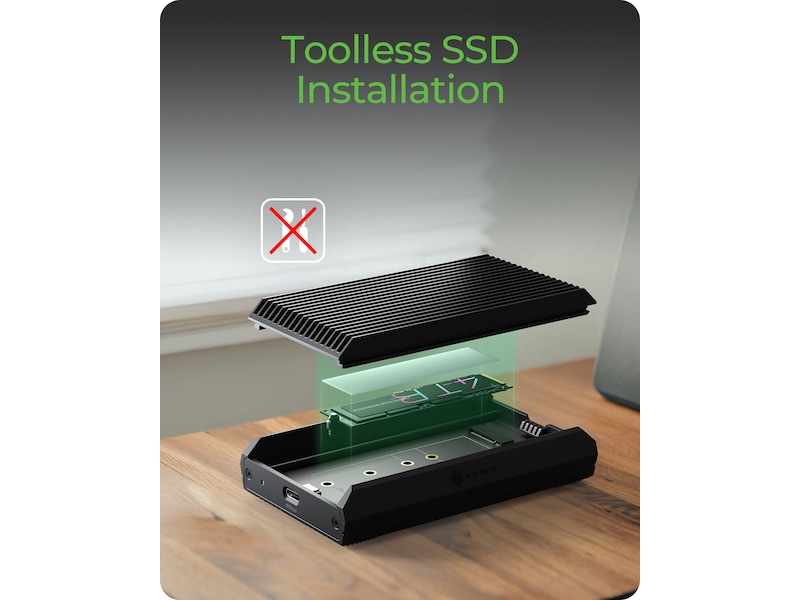 ICY BOX M.2 NVMe enclosure Eksterne kabinetter