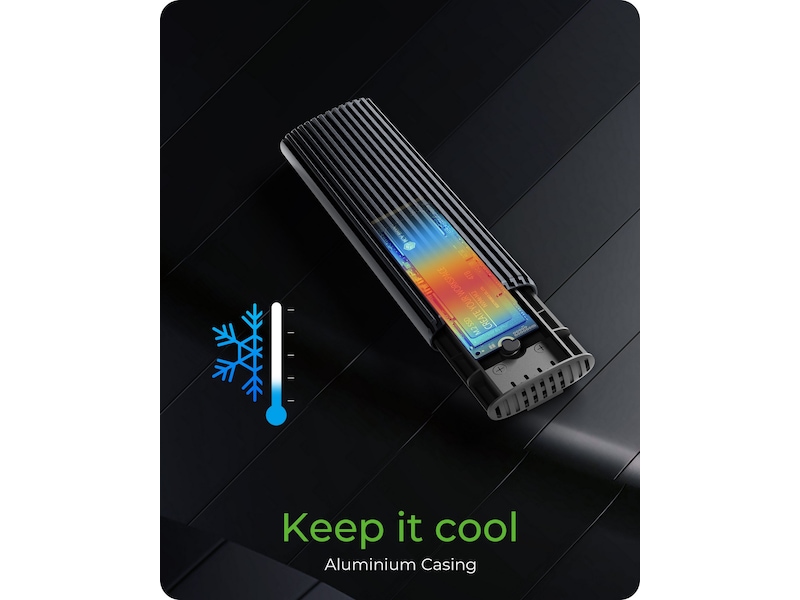 Icy Box M.2 NVMe & SATA M.2 SSD kabinett Eksterne kabinetter